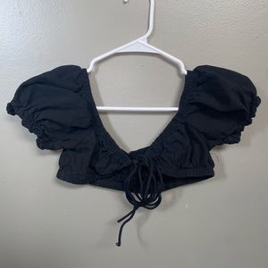 Black crop top